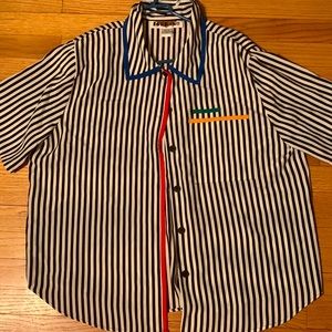 Vintage Striped Button Down JordanII Shirt